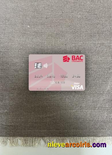 Nicaragua BAC Credomatic visa debit card photolook
